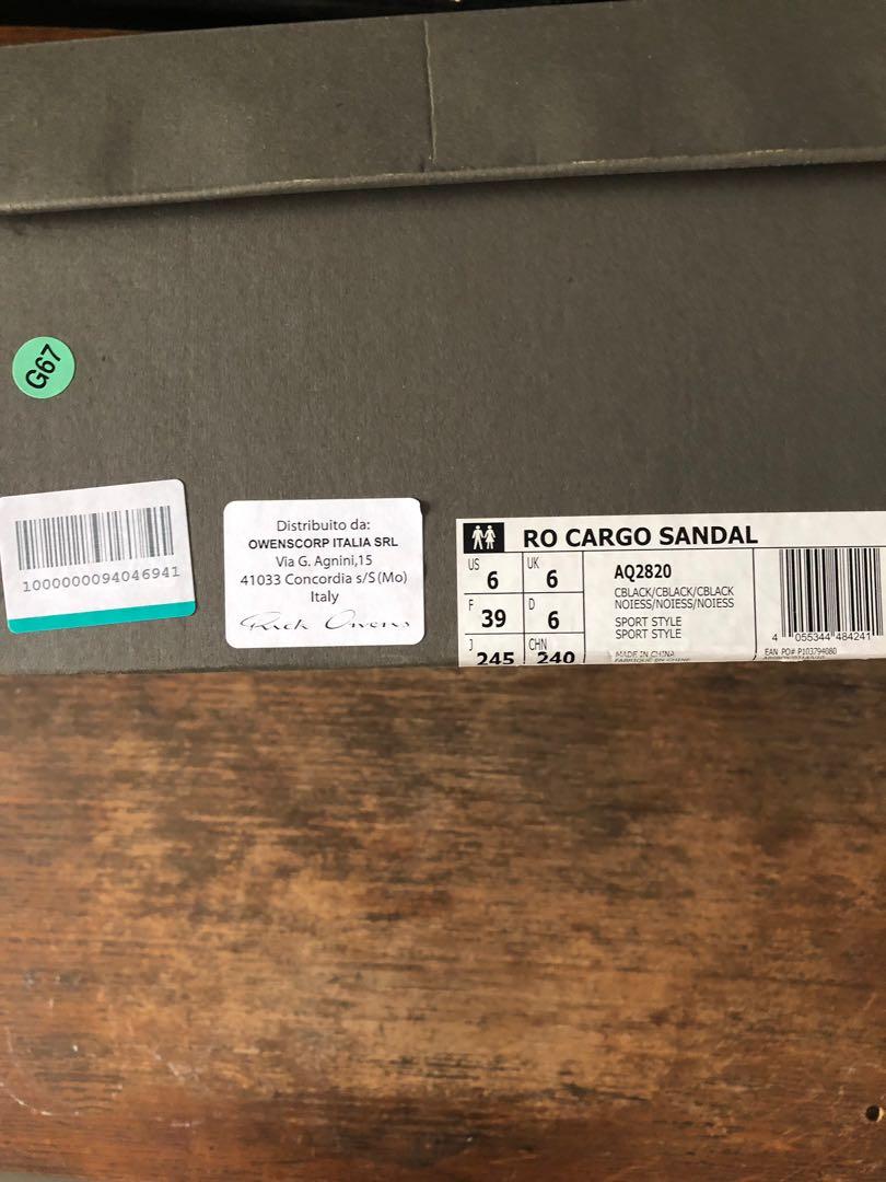 Rick owens discount adidas cargo sandals