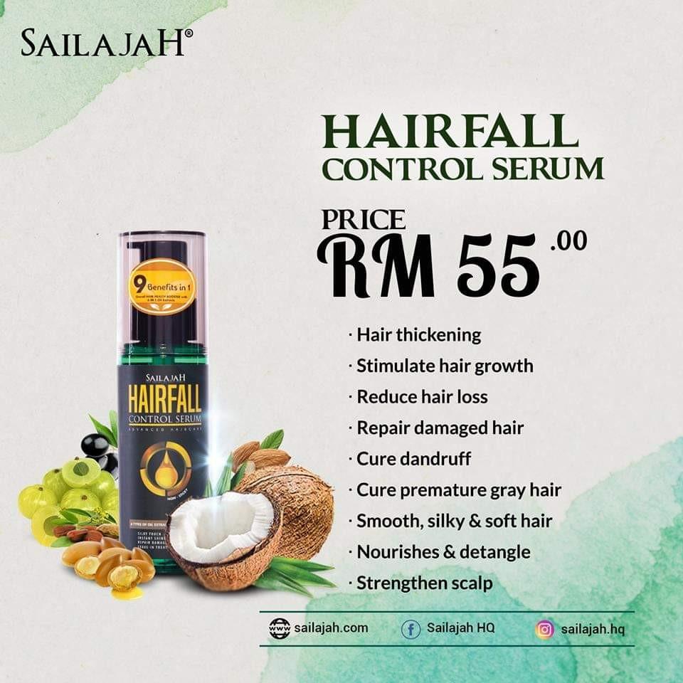 Sailajah Hair Fall Control Serum Health Beauty Hair Care On Carousell