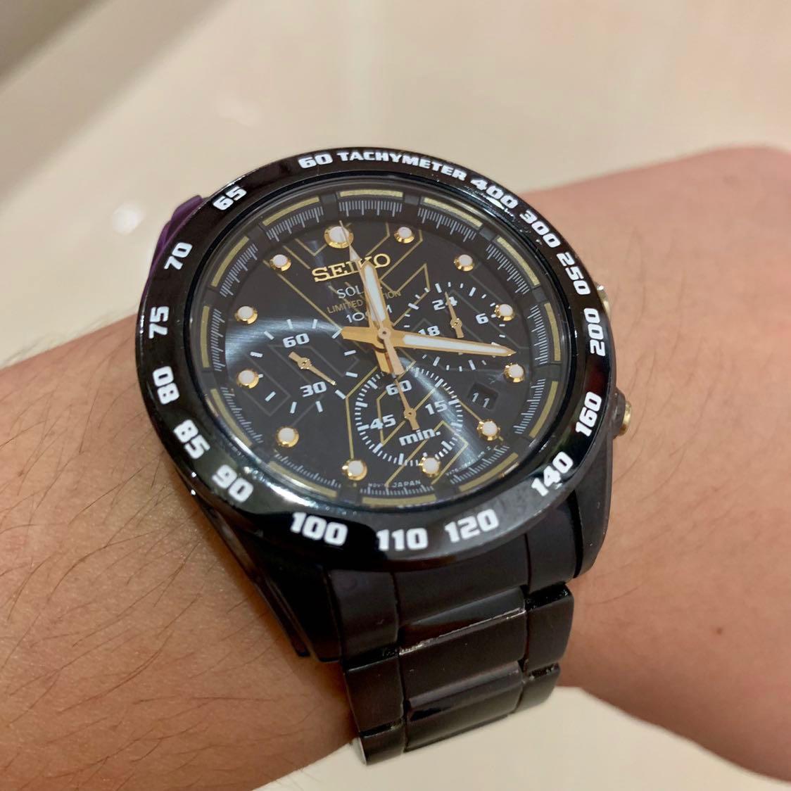 Seiko criteria on sale solar chronograph