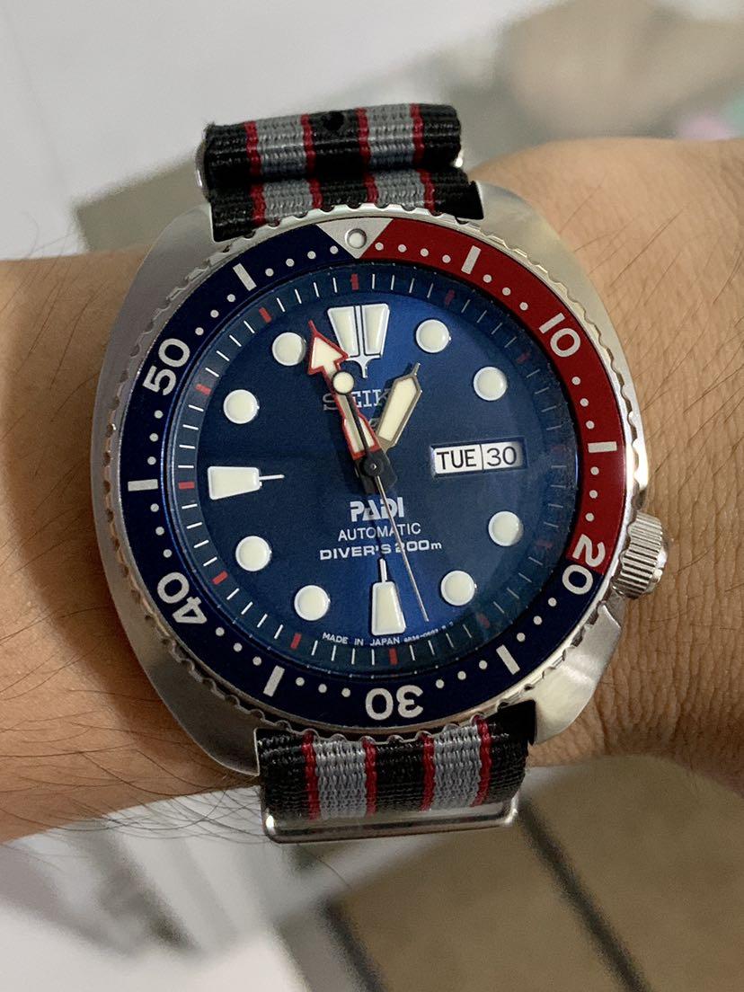 seiko padi turtle strap