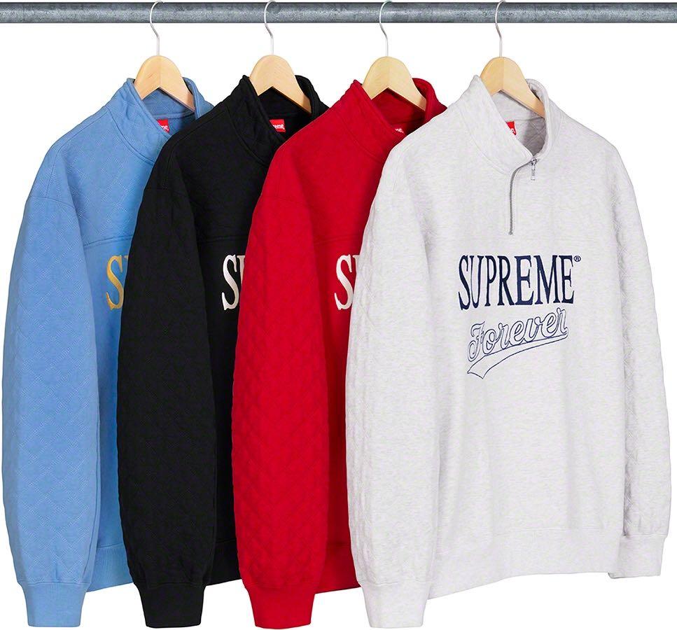 supreme forever half zip sweatshirt