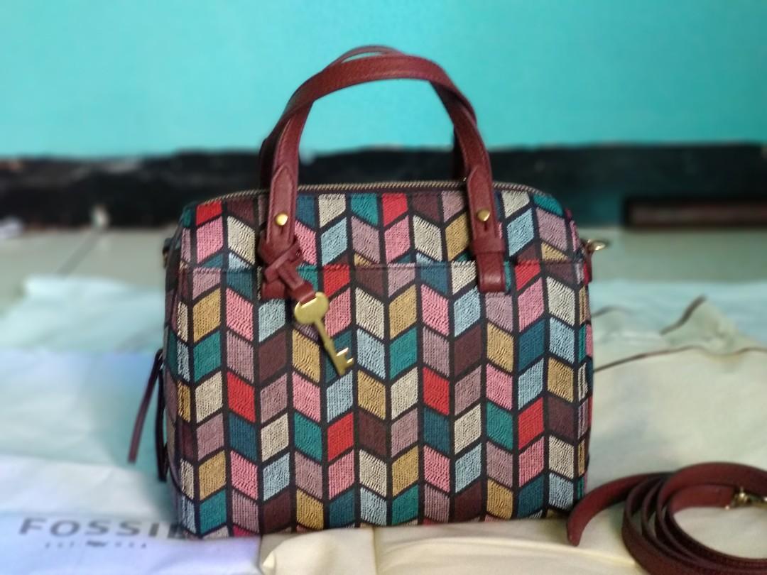 Fossil rachel shop satchel fall multi