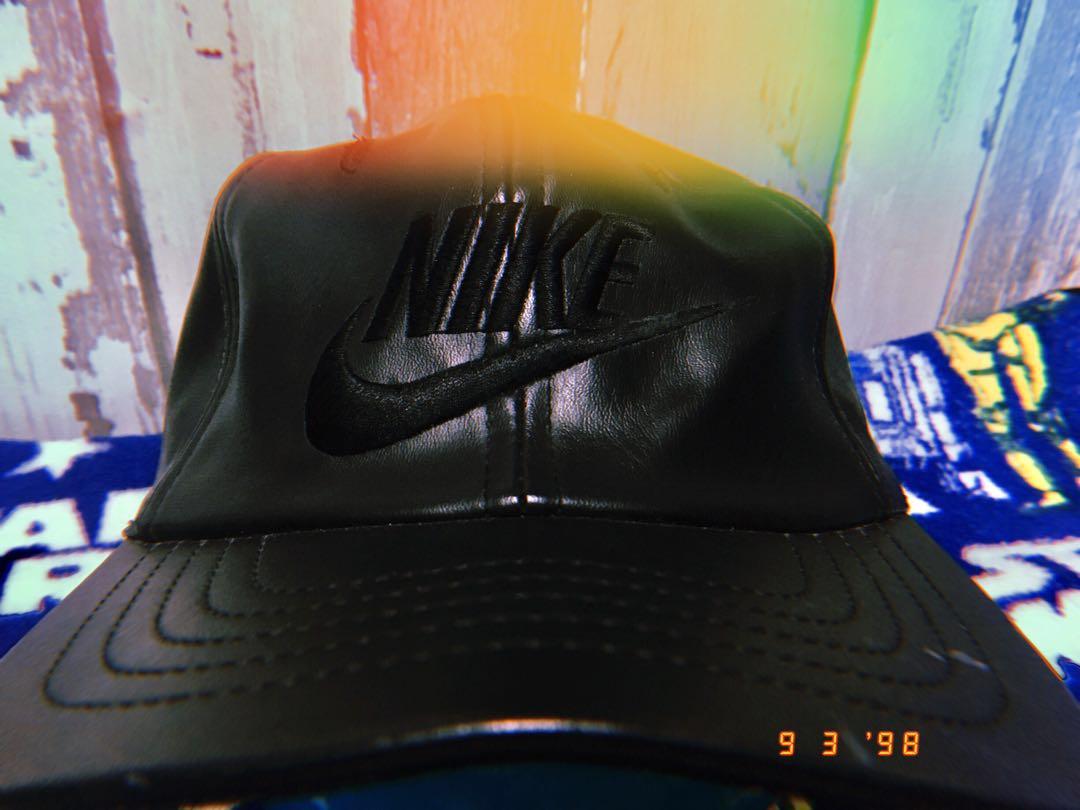 nike leather cap