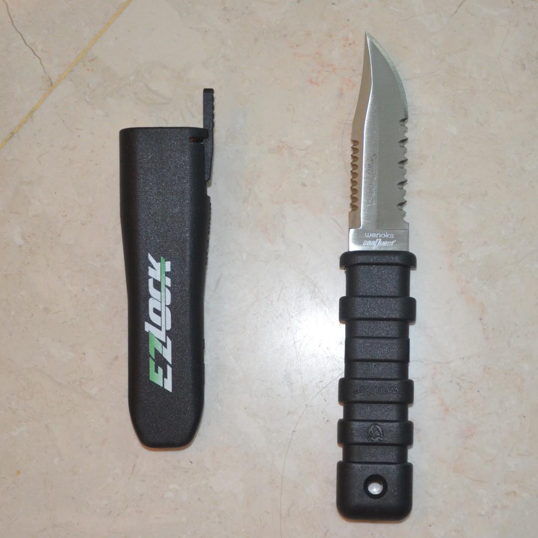Wenoka / Sea Quest Blackie Collins Dive Knife, Sports Equipment, Sports