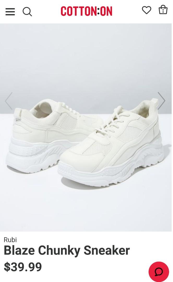 White Blaze Chunky Sneaker, Women's 