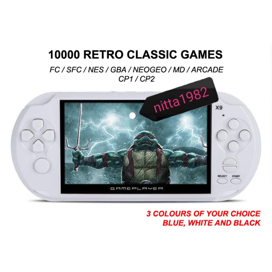 handheld retro game console with built in games