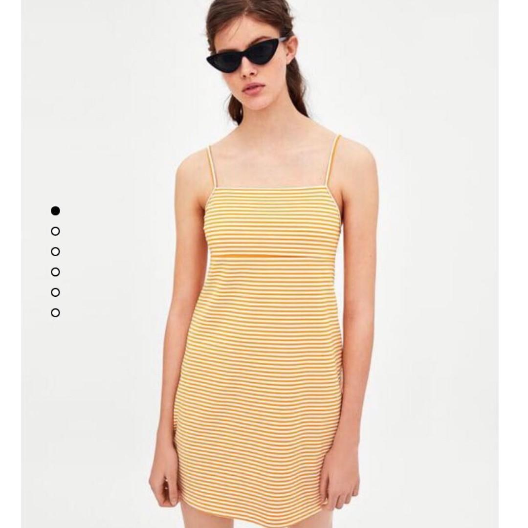 zara yellow summer dress