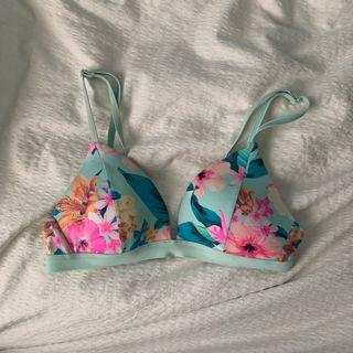 ripcurl floral bikini top