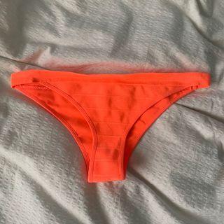 neon orange bikini bottoms new