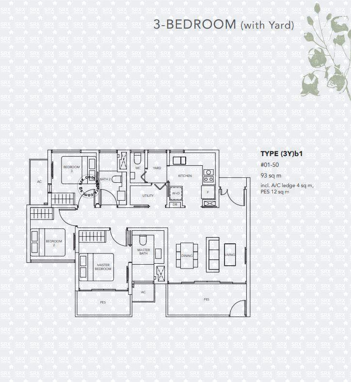 3-Bedroom (with Yard)63226191464321111