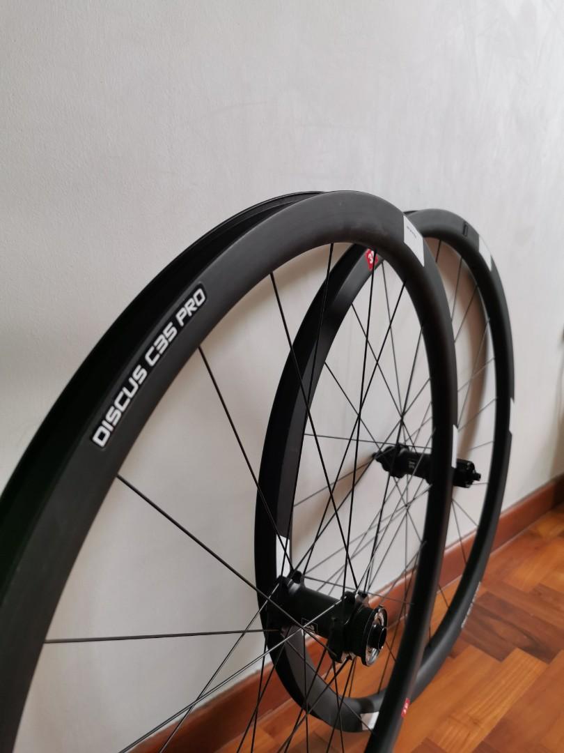 3t discus c35 pro shop disc clincher road wheelset