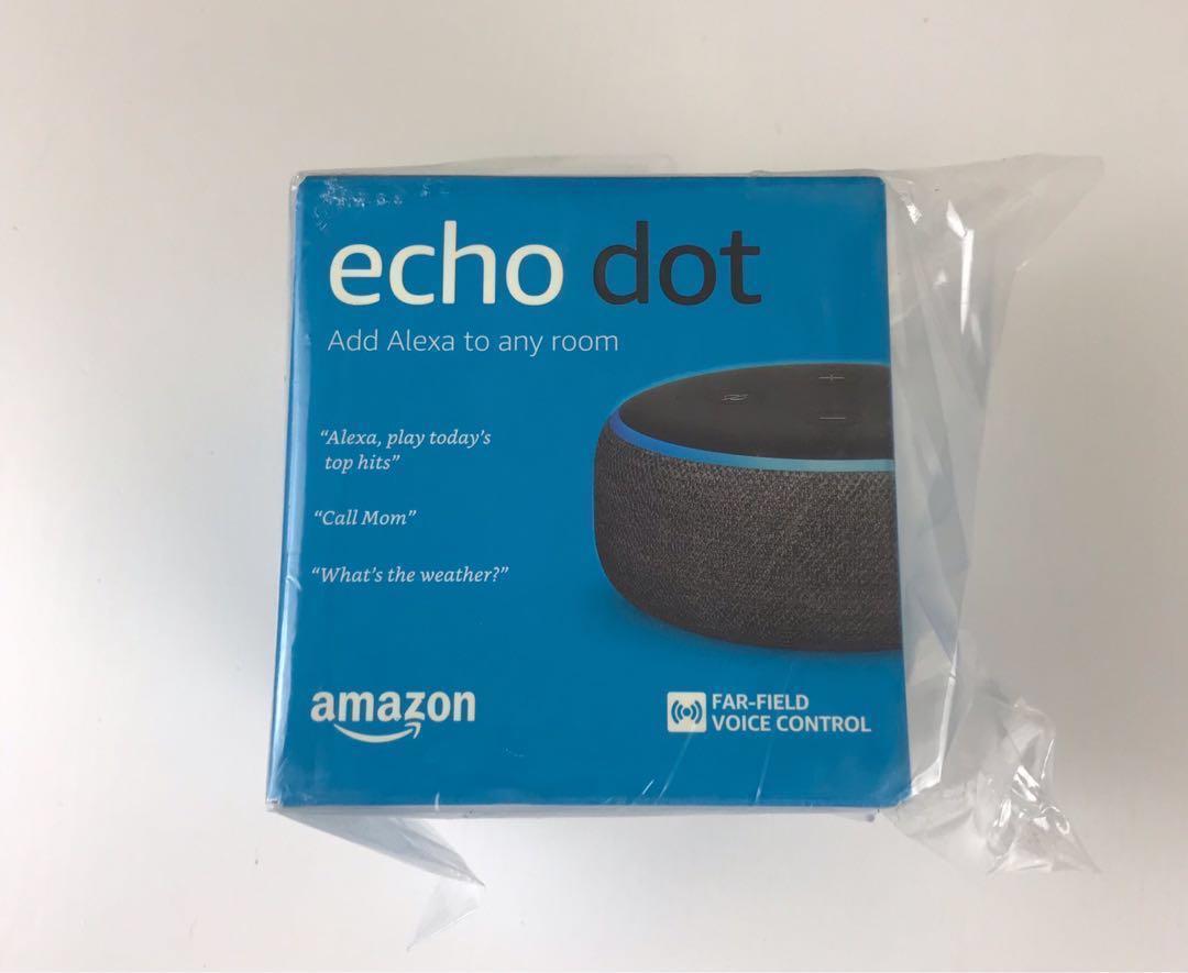 香港版本電插腳 英國版 349全新echo Dot 3 Charcoal 手提電話 電話 平板電腦裝飾 其他電子周邊配件及產品 Carousell