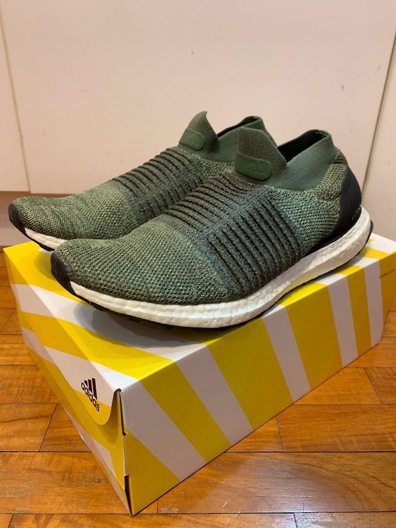 ultra boost laceless olive