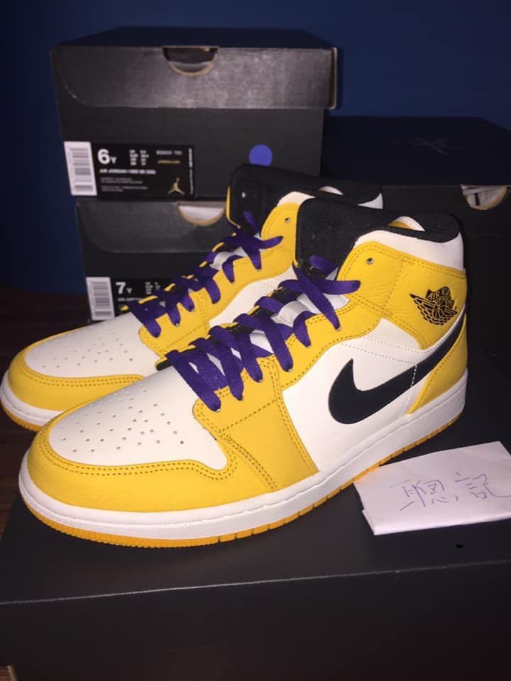 Air Jordan 1 mid Lakers 2019 Carousell