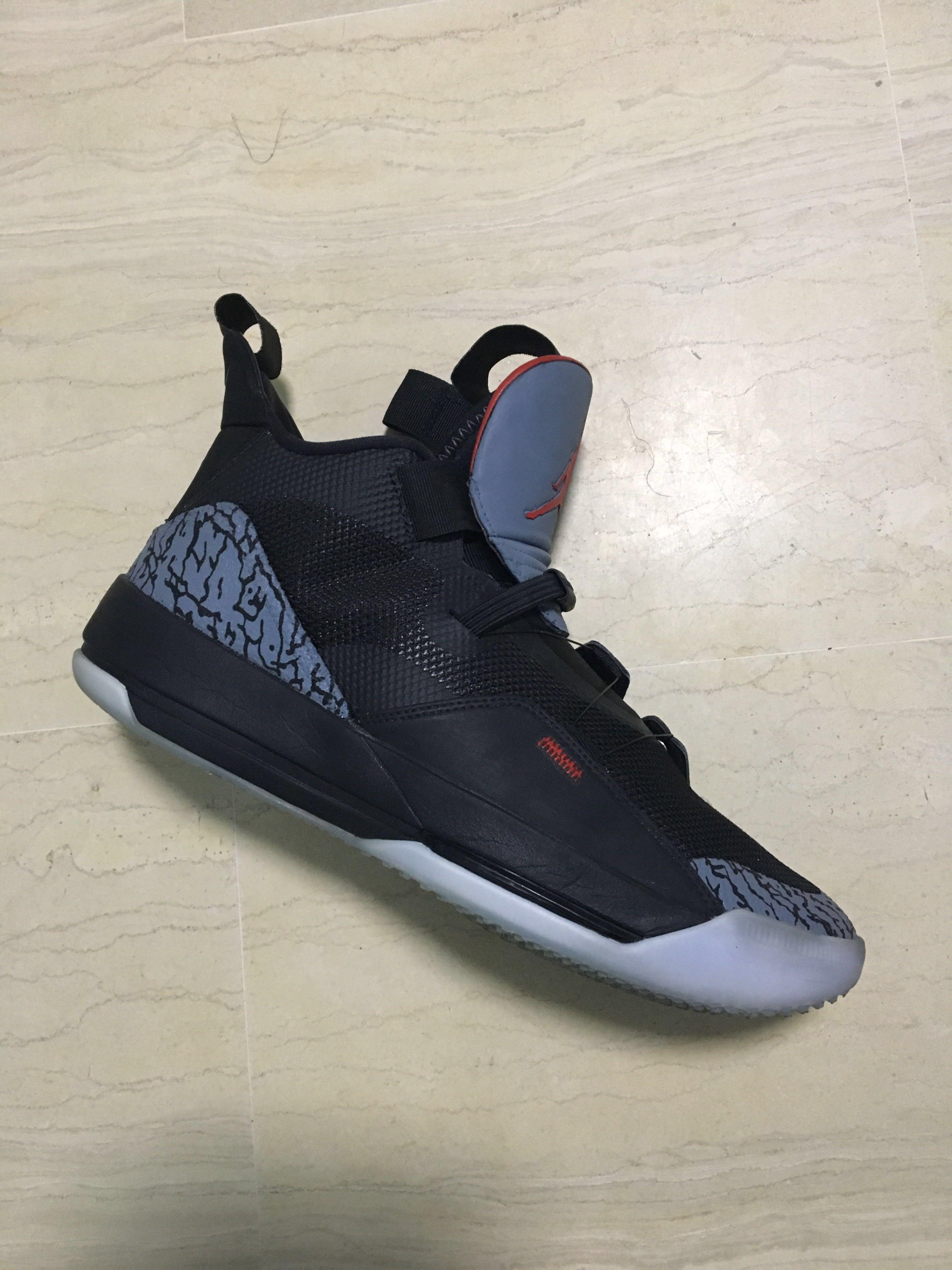Jordan 33 black top cement