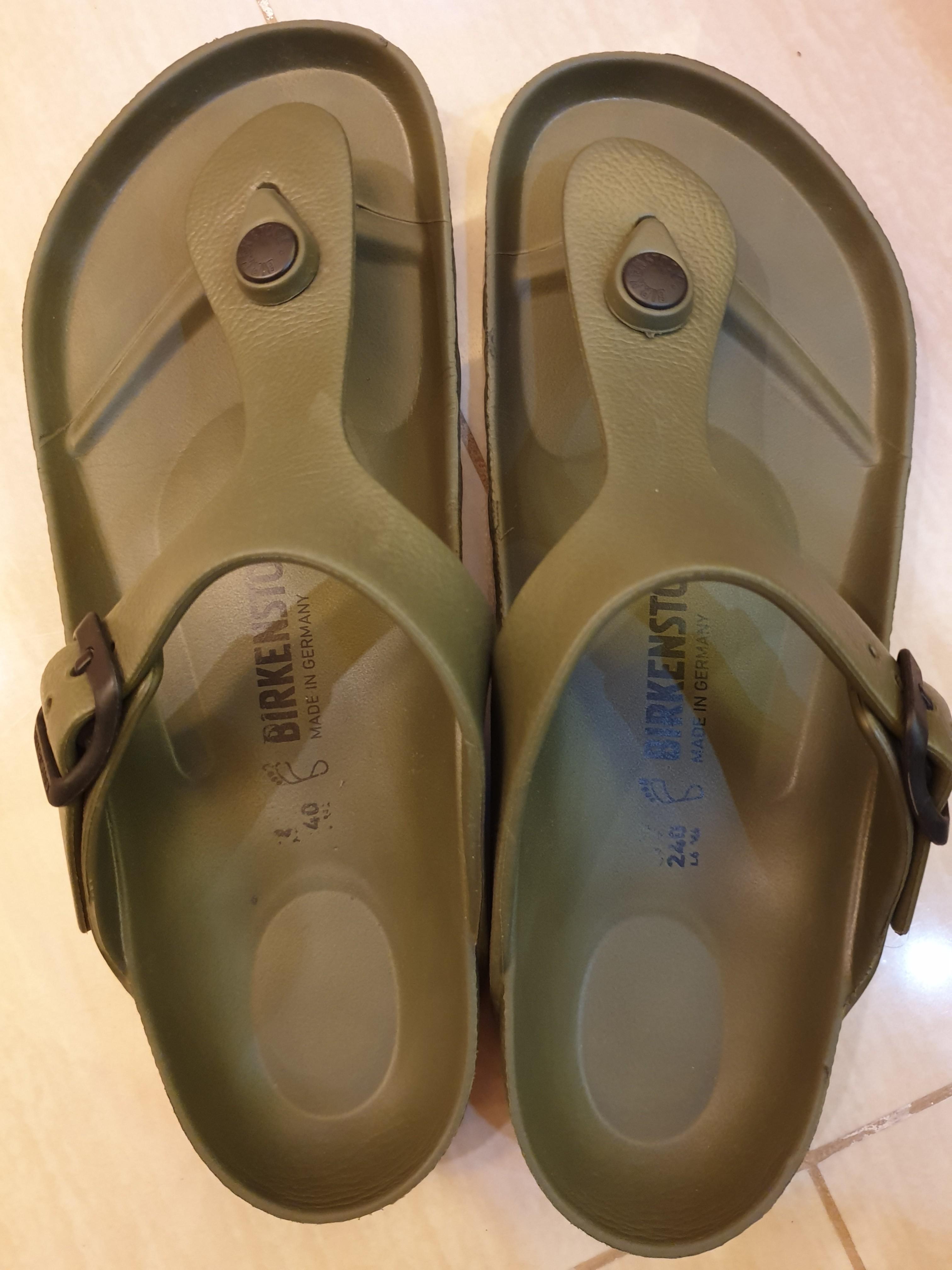 olive green birkenstocks women's