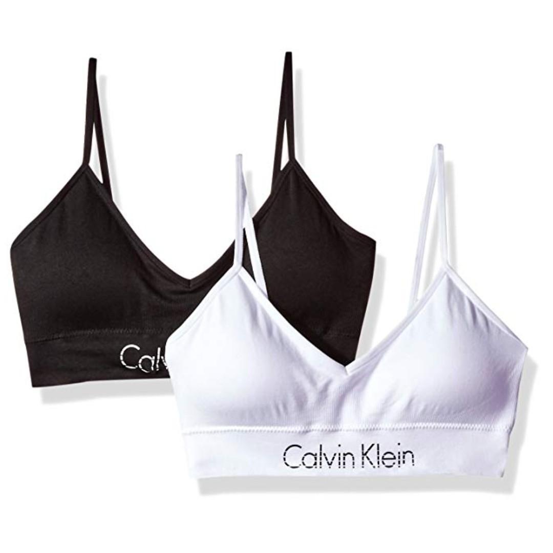 Calvin Klein White Horizon Seamless Stretch Logo Bralette