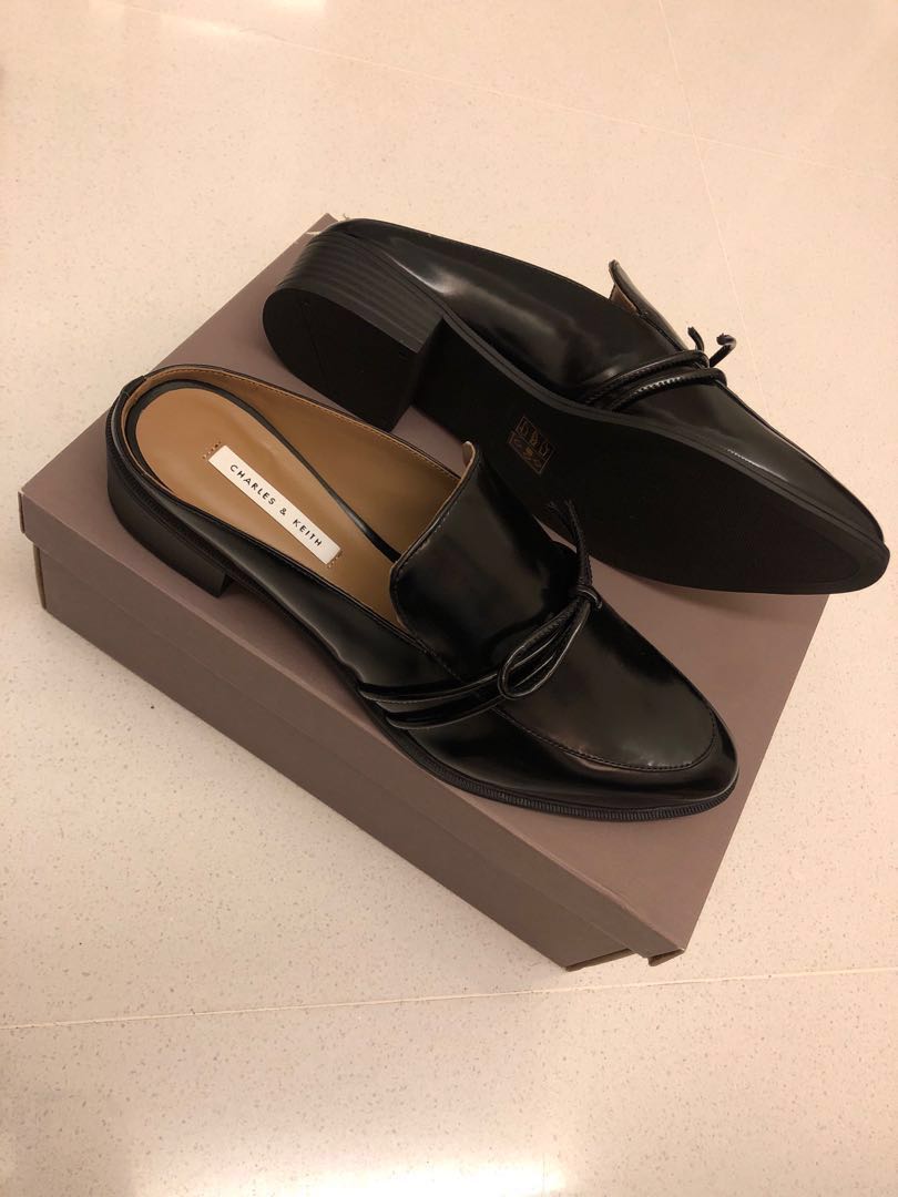 Charles and keith new arrivals almond toe slip on