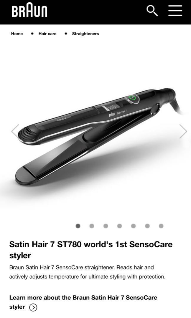 Soldaat Klant overhandigen Braun ST780 Satin Hair Sensocare Styler, Beauty & Personal Care, Hair on  Carousell