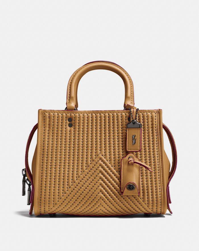 Coach Rogue 25 with Quilting and Rivets Women s Fashion Bags Wallets Purses Pouches on Carousell