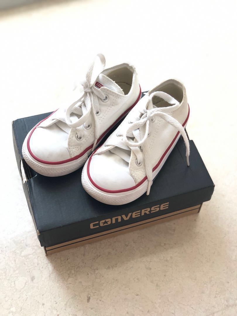 boys white converse shoes