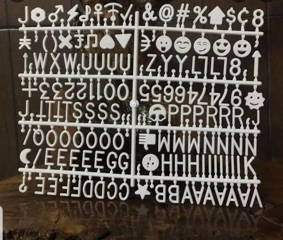 Extra Letters for Letterboard (1 inch), Hobbies & Toys, Stationary