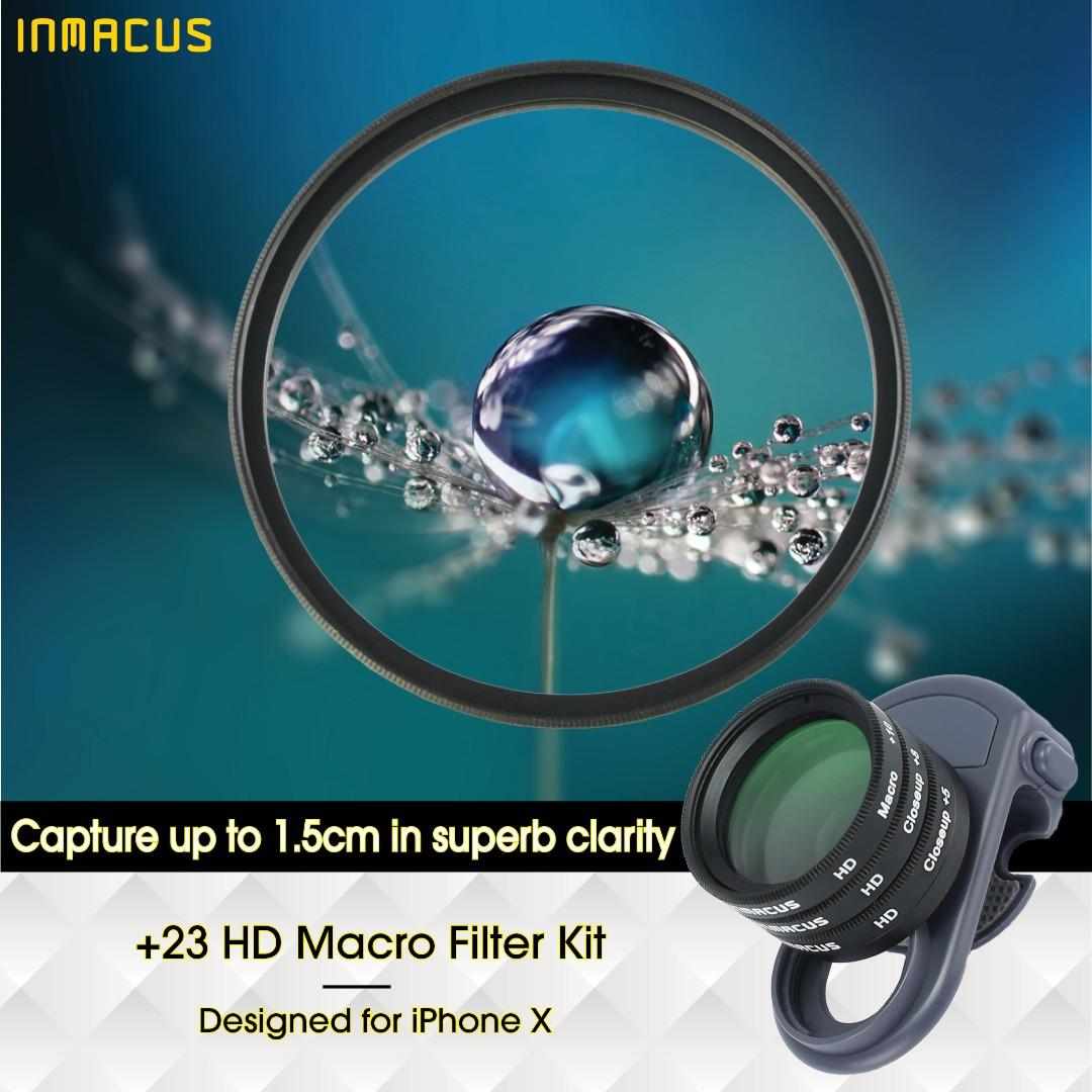 For Iphone X Inmacus 23 3 Pcs Hd Optical Glass Macro