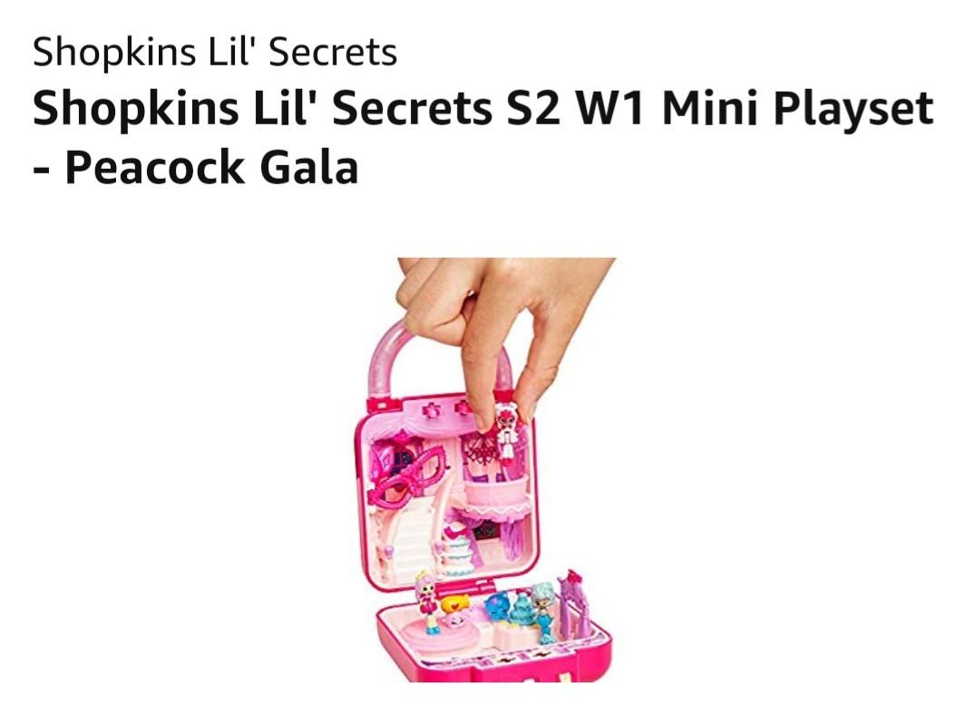 shopkins lil secrets peacock gala