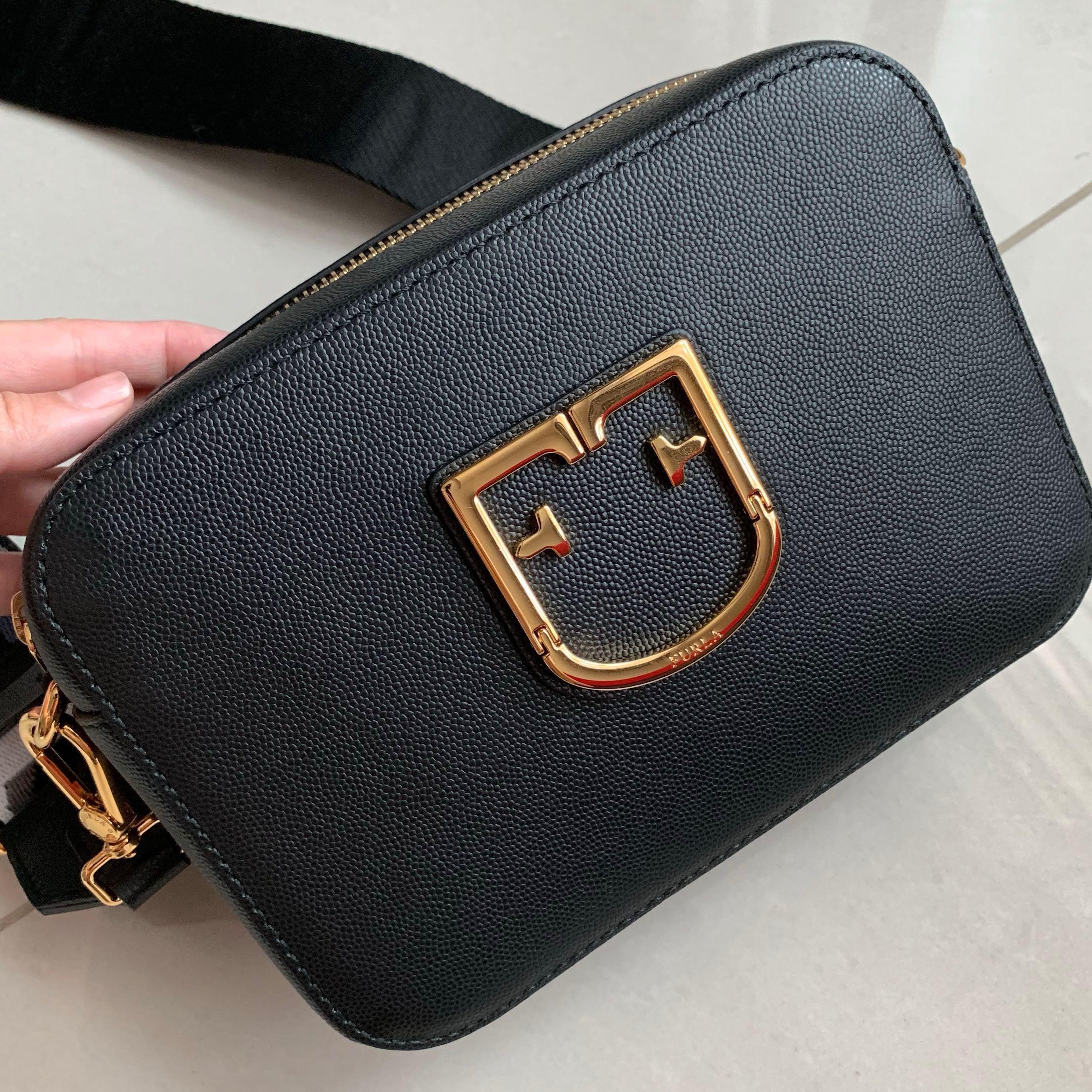Furla brava clearance mini crossbody onyx