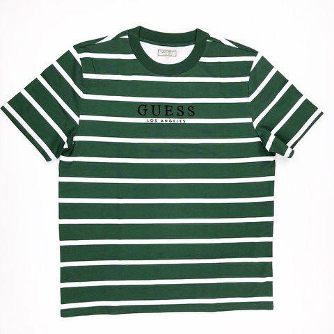 Guess Green Stripes (Brand New), Men's 