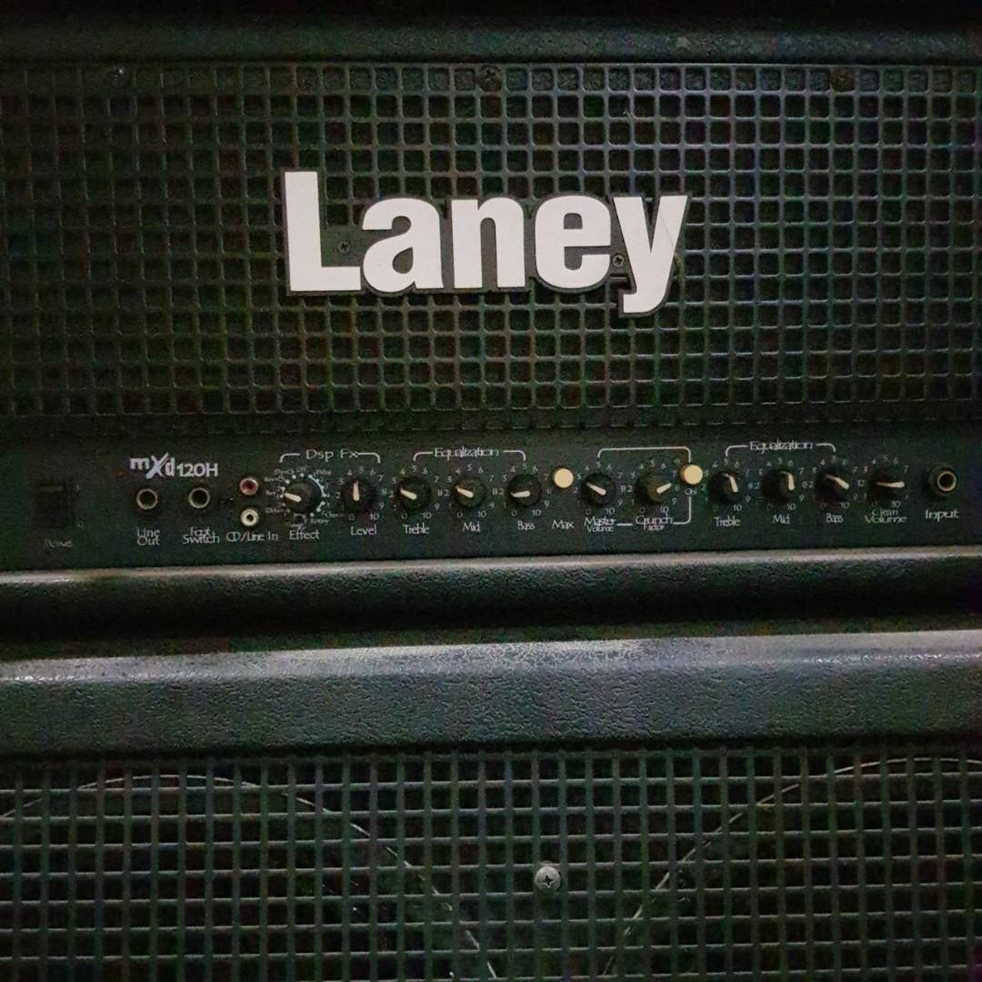 Guitar amplifier Laney MXD120H head + Laney HCM412A cabinet