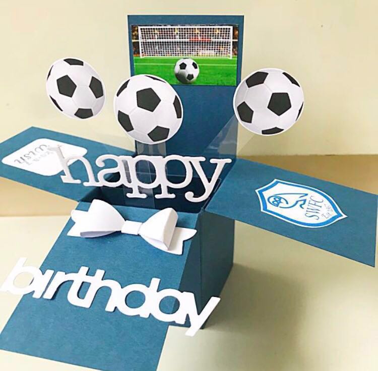 Handmade Soccer Birthday Cards