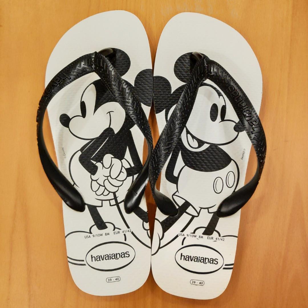 havaianas mickey mouse flip flops