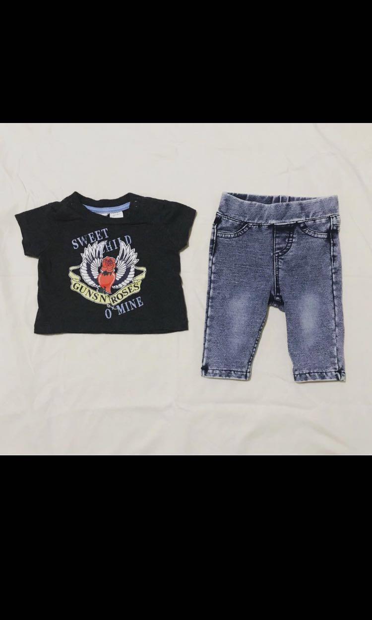h&m baby guns and roses