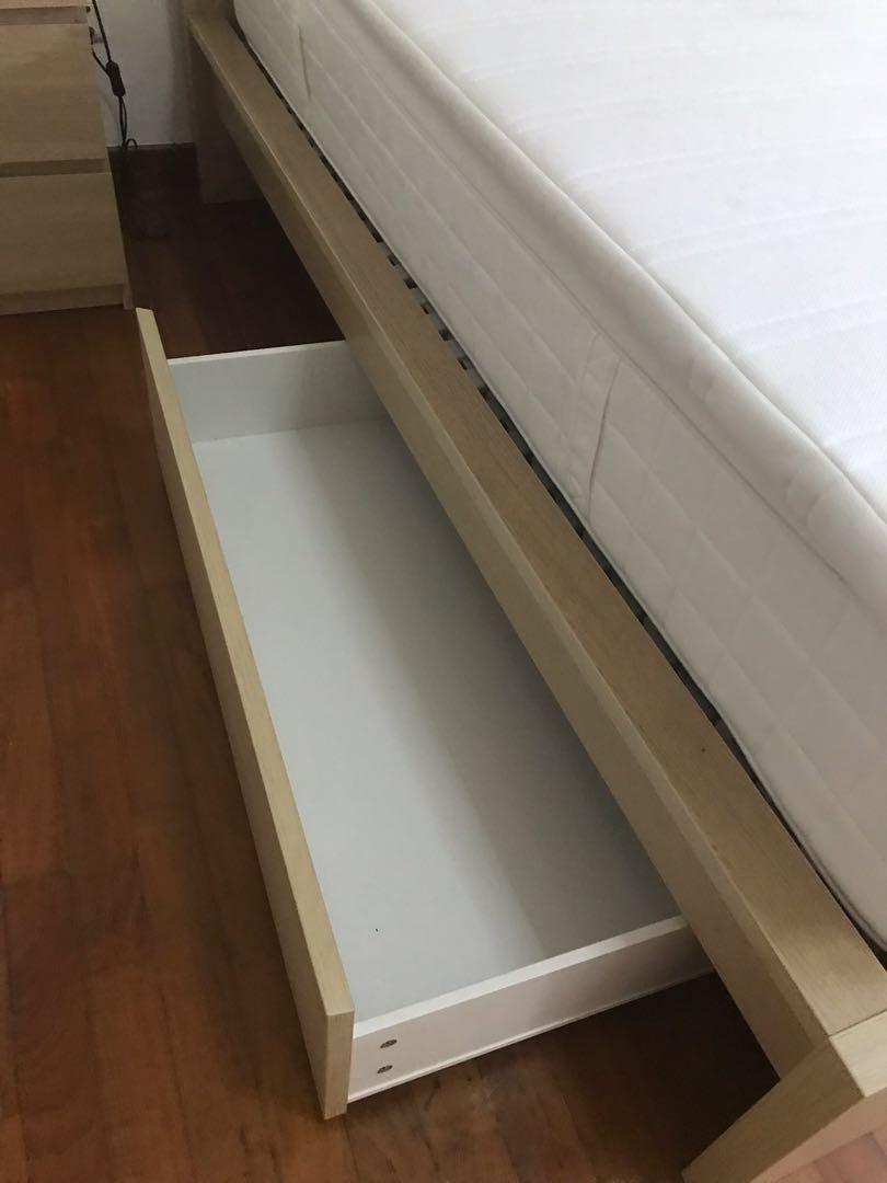 Ikea Malm Queen Size Bed Package, Furniture & Home Living, Furniture