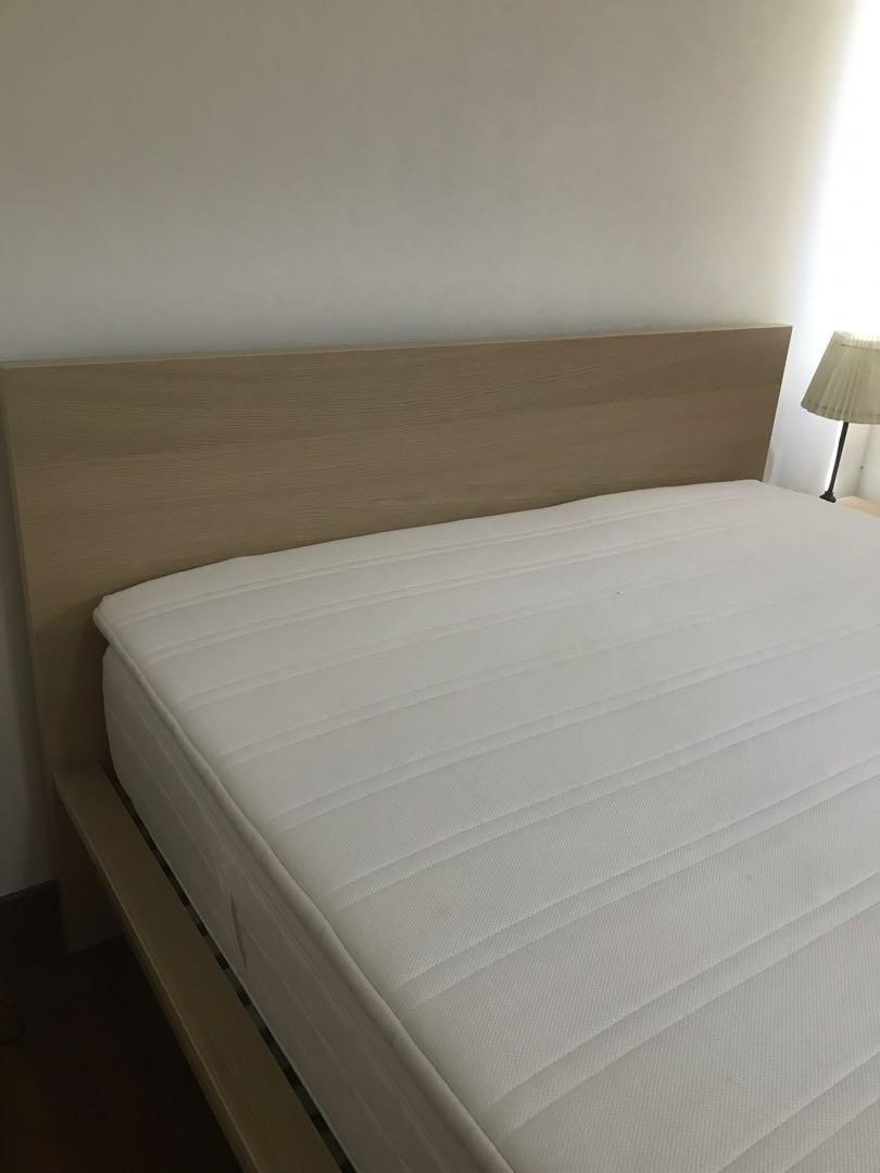 Ikea Malm Queen Size Bed Package, Furniture & Home Living, Furniture