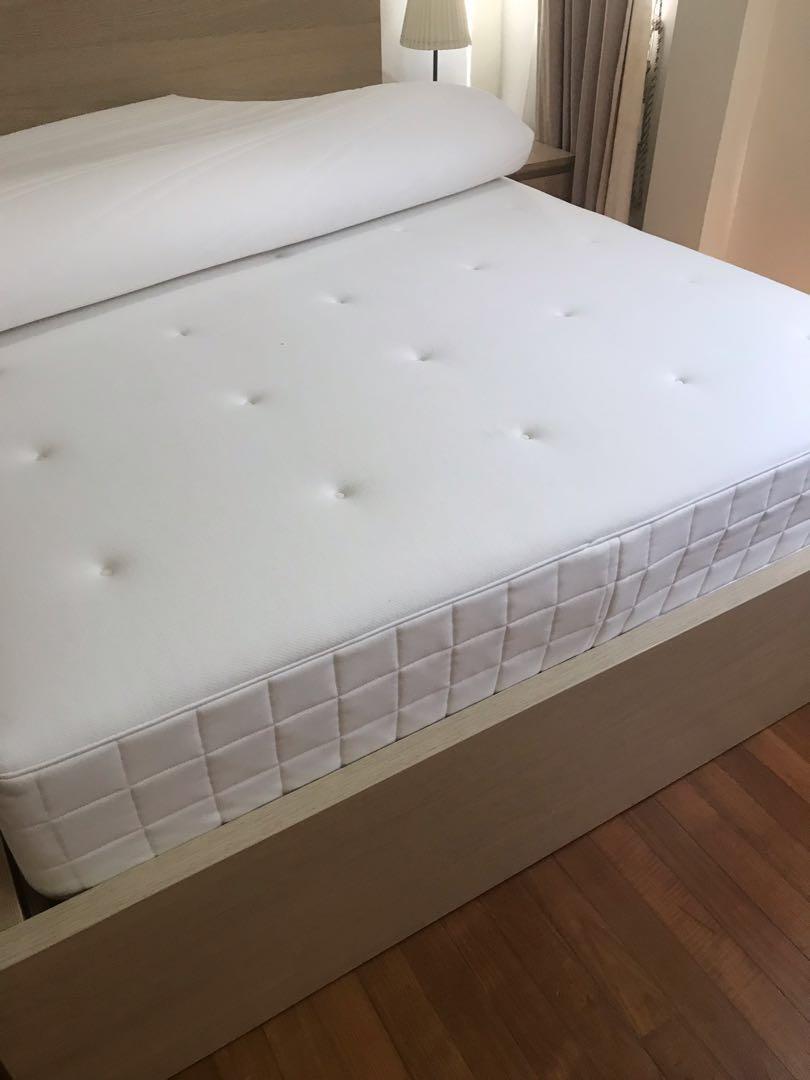 Ikea Malm Queen Size Bed Package, Furniture & Home Living, Furniture