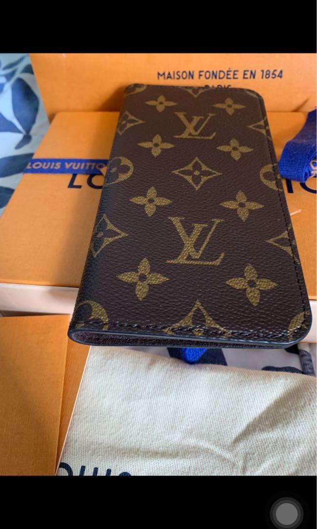Louis Vuitton Iphone Folio Case for xs max, Mobile Phones & Gadgets, Mobile  & Gadget Accessories, Cases & Sleeves on Carousell