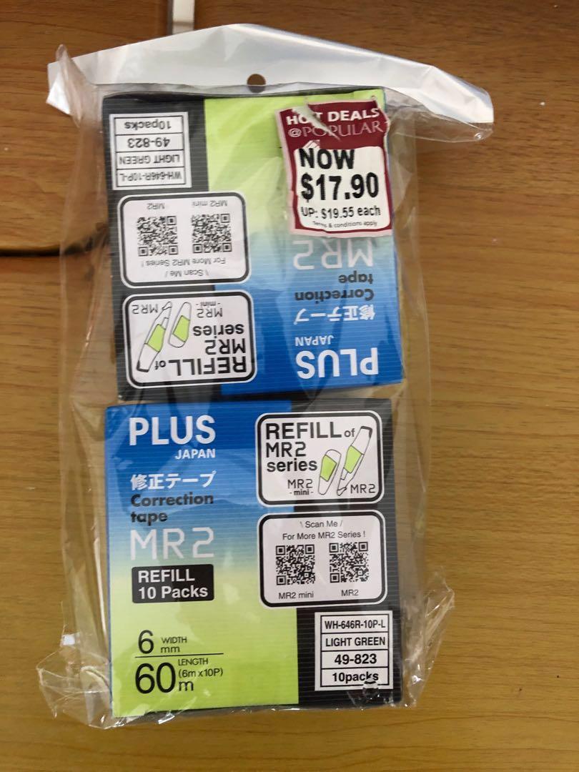Mr2 Series Plus Mr Whiper Correction Tape Refill Books Stationery Stationery On Carousell