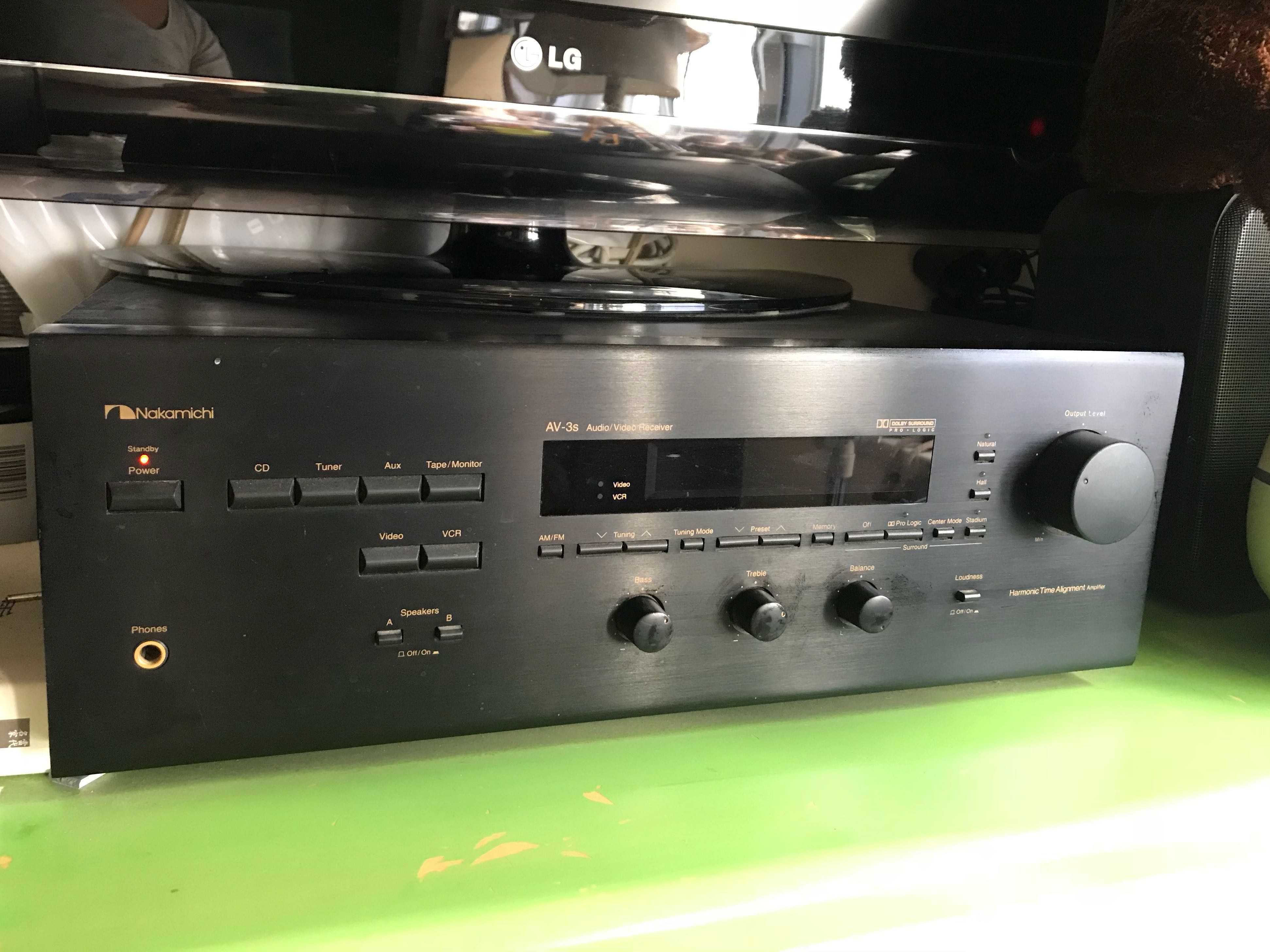 Nakamichi 中道擴音機AV-3s Dolby Pro Logic audio video receiver