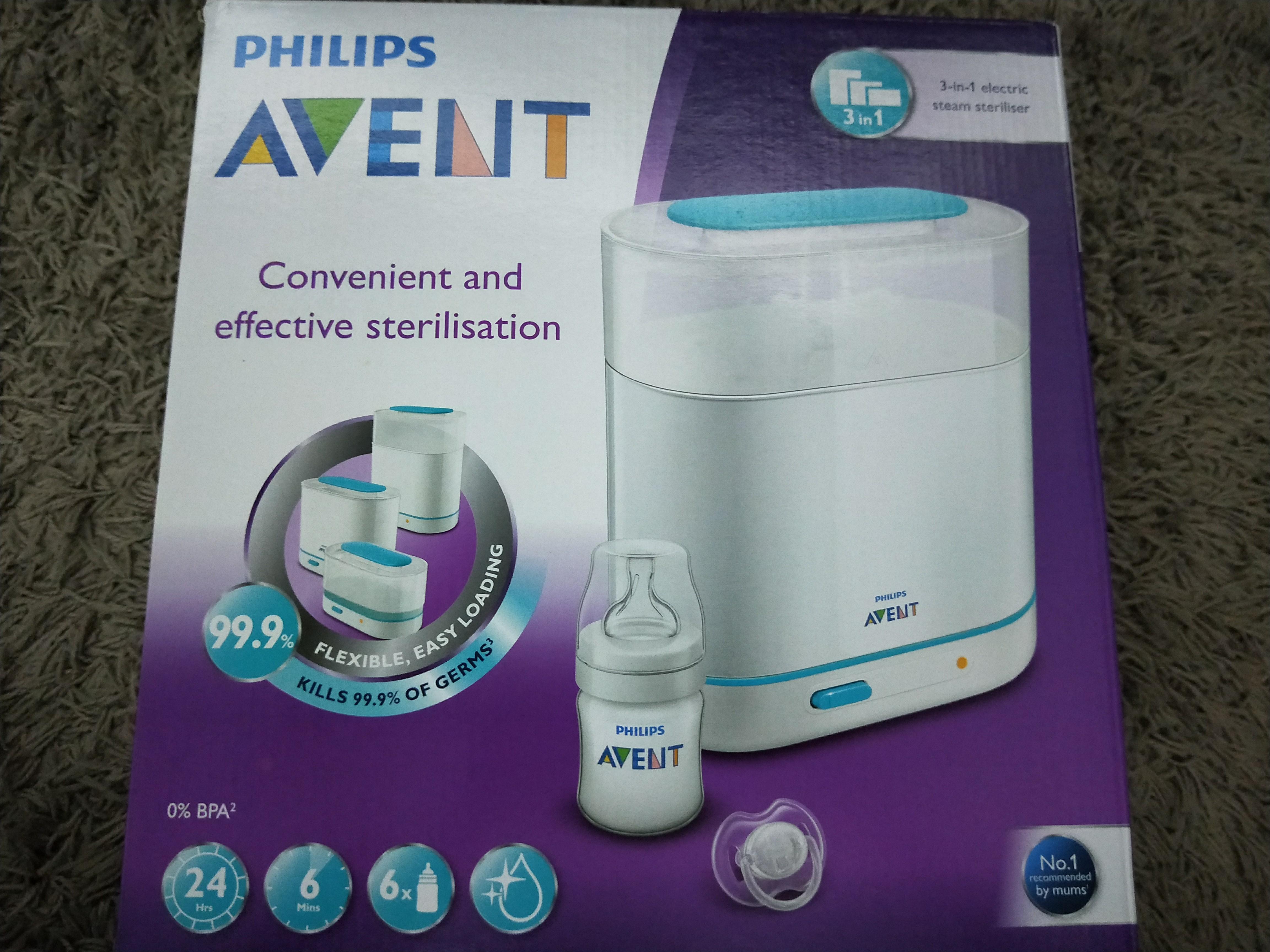 avent 3 in 1 steriliser
