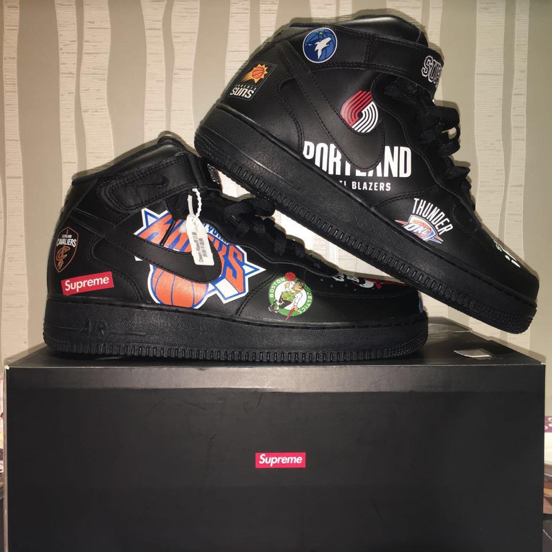 Nike air force 1 mid x hotsell supreme nba