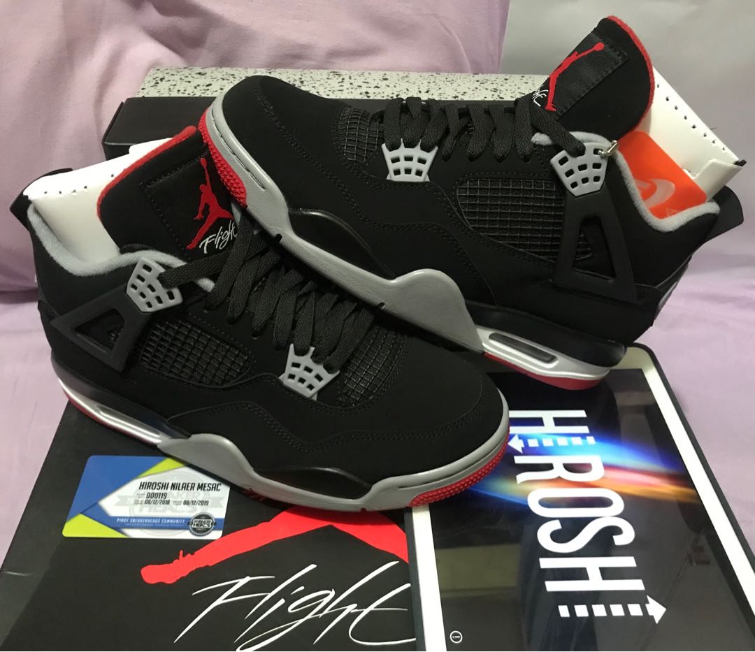 Jordan 4 top bred size 8.5