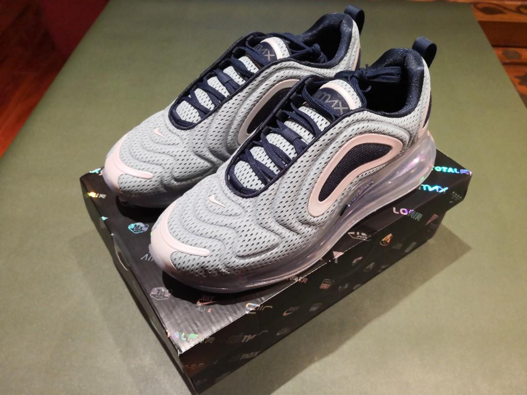 nike air max 720 metallic silver midnight navy