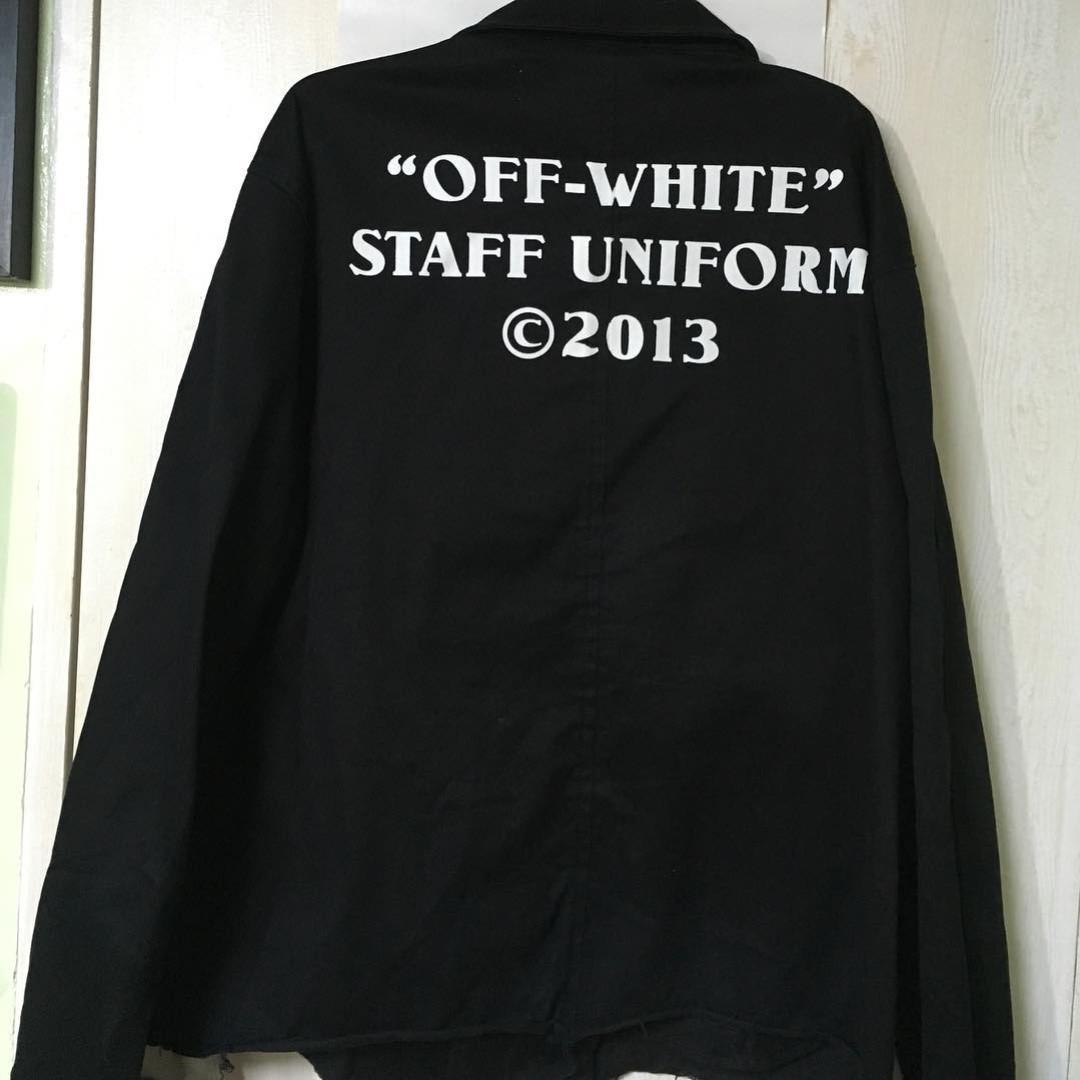 Off White Official Staff Uniform, Men's Fashion, Coats, Jackets ...