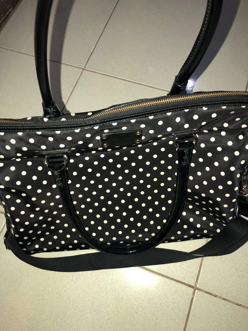Original Kate Spade Polka Dot Laptop Bag, Women's Fashion, Bags
