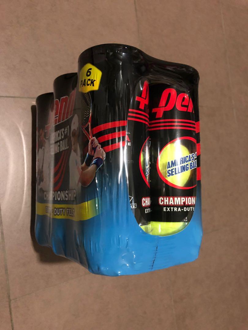 Penn Championship Extra Duty Tennis Balls (Pack of 6 cans, 18 balls