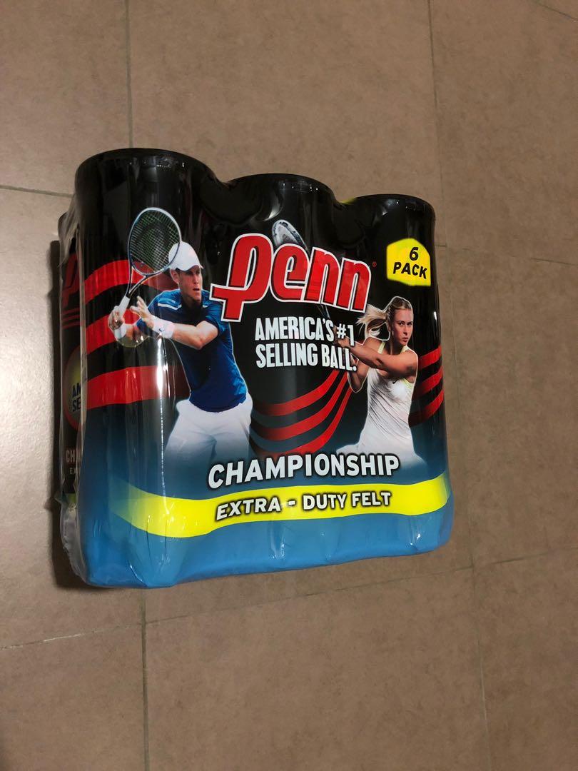 Penn Championship Extra Duty Tennis Balls (Pack of 6 cans, 18 balls