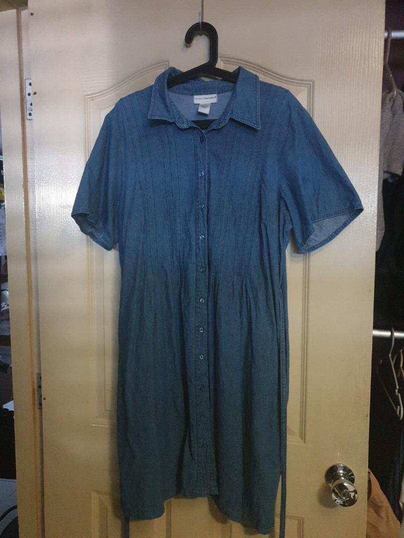 plus size denim dress uk