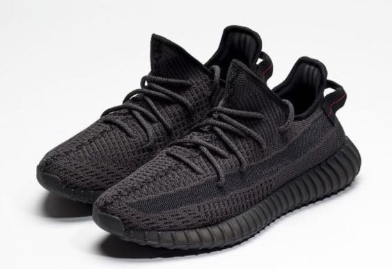 yeezy black static non reflective